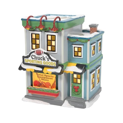 Department 56 Peanuts Village Chuck's Sporting Goods Store Lit Building, 6.81 Inch
