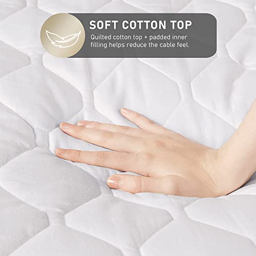 California King Heated Mattress Pad with Dual Control & 20 Heat Settings