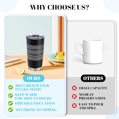 Black 20oz Hidden Message Coffee Mug - Funny Gift for Work Bestie