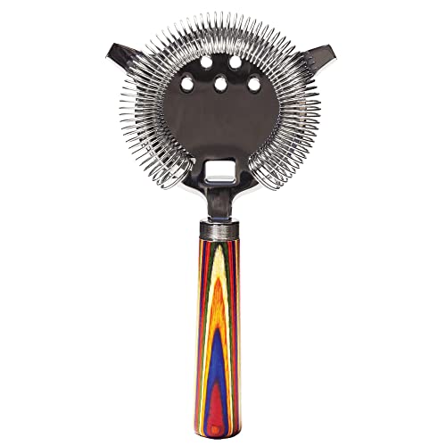 Totally Bamboo Marrakesh Collection Hawthorne Cocktail Strainer - Stainless Steel Bar Tool