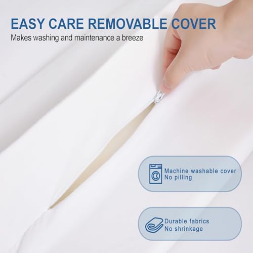 Extra Wide Bed Bridge Twin to King Converter with Washable Cover - 80x12"