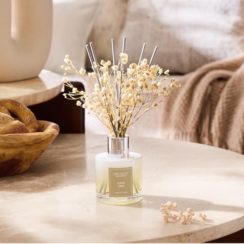 Clean Linen Reed Diffuser Set with 8 Sticks - 3.38 fl oz (100ml) Home Fragrance