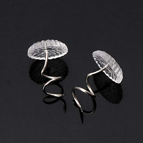 50 Pcs Upholstery Twist Pins - Clear Bed Skirt & Furniture Fixers