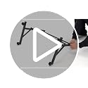 31.5" Adjustable Height Walking Pad Desk - Mobile Rolling Laptop Stand