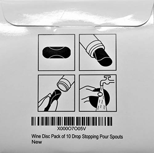 WineDisc Drop Stopping Flexible Pour Spout – Reusable Bottle Dispenser (Variation 1)
