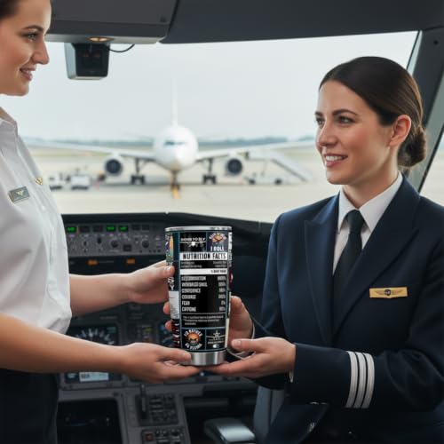 Pilot Tumbler 20 oz - Aviation Gift for Men | FROOBLEQUIRK Variation: Pilot