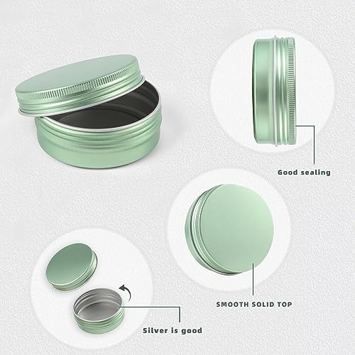 48 Pack 2 oz Aluminum Tins with Lids for Salves and Crafts