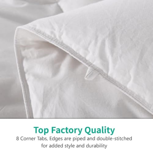 APSMILE King All Season Down Comforter - 100% Organic Cotton Duvet Insert