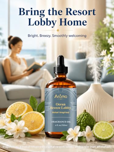 Ocean Breeze Hotel Scent Diffuser Oil - Luxury Home Fragrance (120ml)