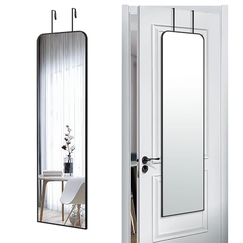 47x14-Inch Full Length Mirror, Over-the-Door or Wall-Mounted Dressing Mirror