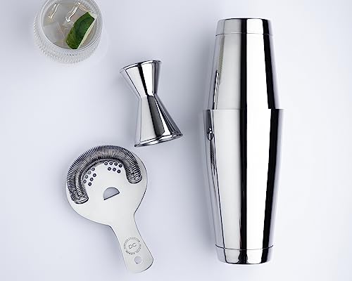 Derrison Silver Heavy Duty Stainless Steel Cocktail Jigger 0.5-2oz Precision Bar Tool
