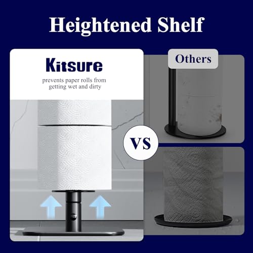 Free Standing Toilet Paper Holder Stand with 4 Roll Capacity