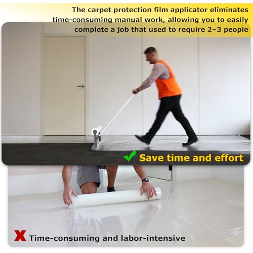 Adjustable Carpet Protection Film Applicator, 24-inch and 36-inch Rollers
