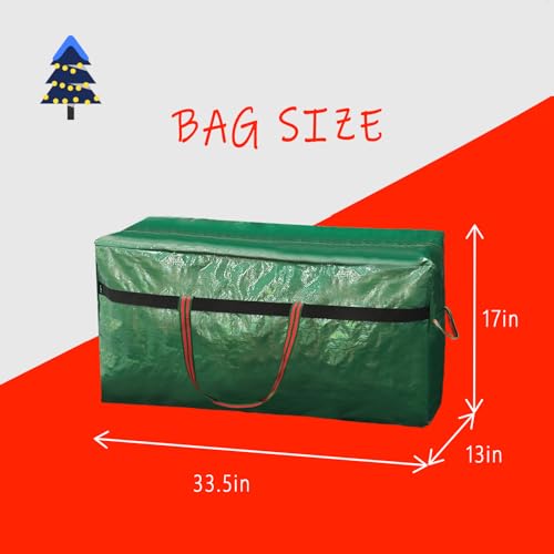 Waterproof 5FT Christmas Tree Storage Bag with Zipper and Handles