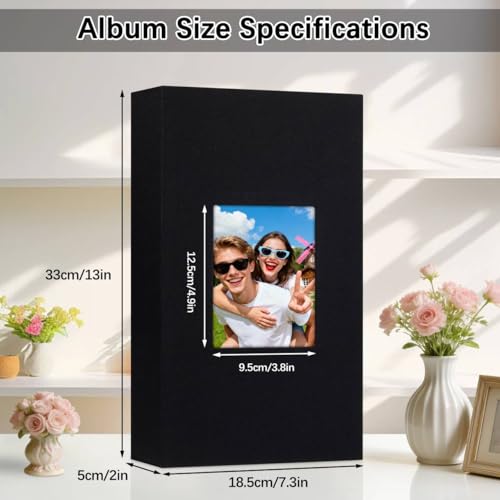 4x6 Photo Album with Linen Cover - Holds 300 Photos, Acid-Free