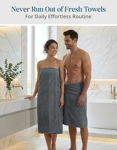 Oversized Cotton Bath Sheet Set - 2 Pack, 36" x 72" Soft Absorbent Towels