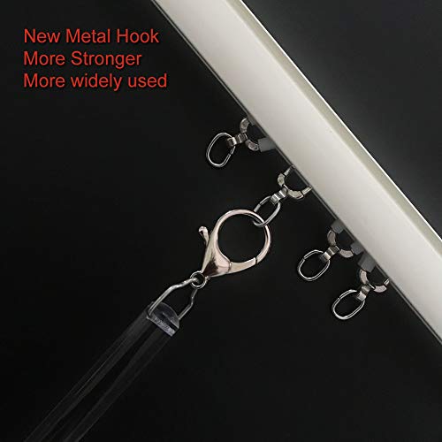 36-Inch Clear Acrylic Curtain Pull Wands - 2 Pack Drapery Rods