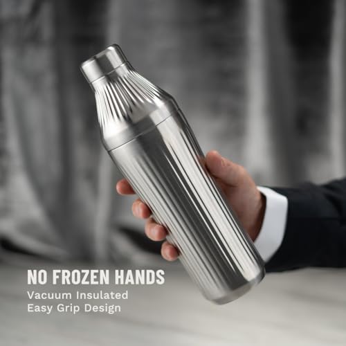 Elevated Craft Diamond Edition Hybrid Cocktail Shaker Set 28oz Stainless Steel