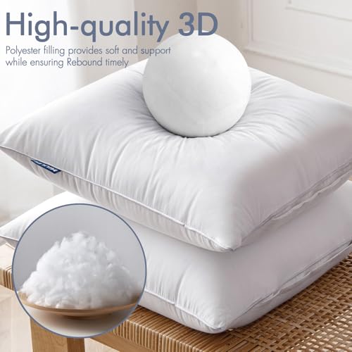20x20 Inch Throw Pillow Inserts - Set of 2 Cotton Decorative Couch Pillows