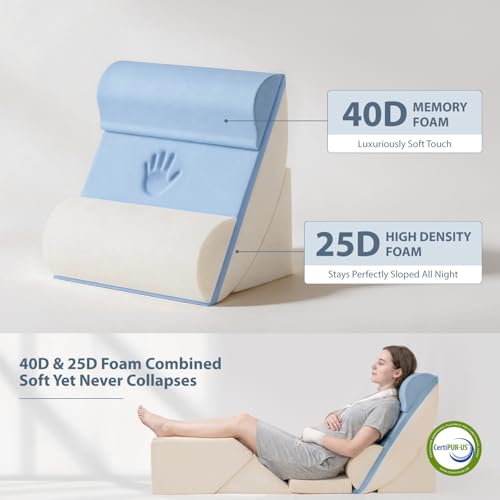 Orthopedic Wedge Pillow Set for Back Surgery Recovery - 6PCS