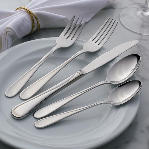 Flight 18/0 Stainless Steel Teaspoons - Set of 6, Dishwasher Safe