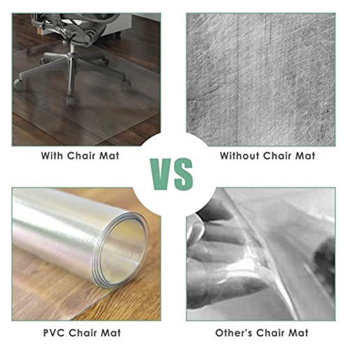 Clear PVC Floor Protector Mat - Heavy Duty Waterproof Vinyl Carpet Runner