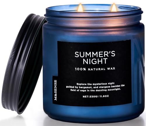 Natural Soy Wax Scented Candle - 11.6oz Long-Lasting Aromatherapy (70 Hours)