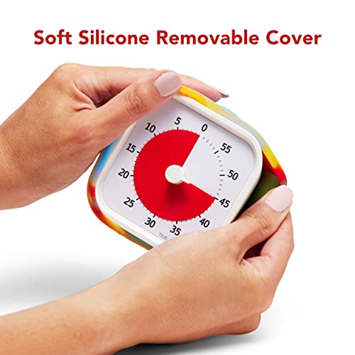 Time Timer MOD Tie Dye ?? Special Edition ??? Visual Timer for Kids Classroom Learning, Elementary Teachers Desk Clock, Homeschool Study Tool and Office Meetings with Silent Operation (Tie Dye)