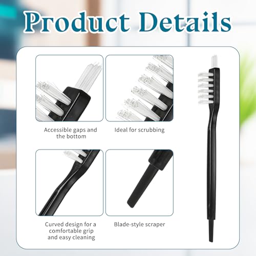 4-Piece Juicer Cleaning Brush Set - Compact Detail Brushes for Kitchen Tools