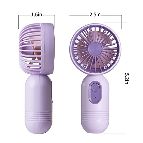 Mini Portable Handheld Fan 3 Pack USB Rechargeable Battery Operated Small