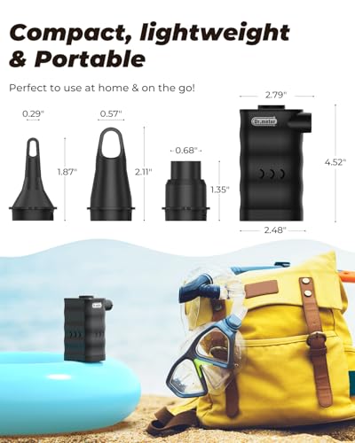 Portable 6000mAh Rechargeable Air Pump for Inflatables