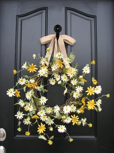 Heavy Duty Magnetic Wreath Hanger 2-Pack - Scratch-Free Metal Door Hooks