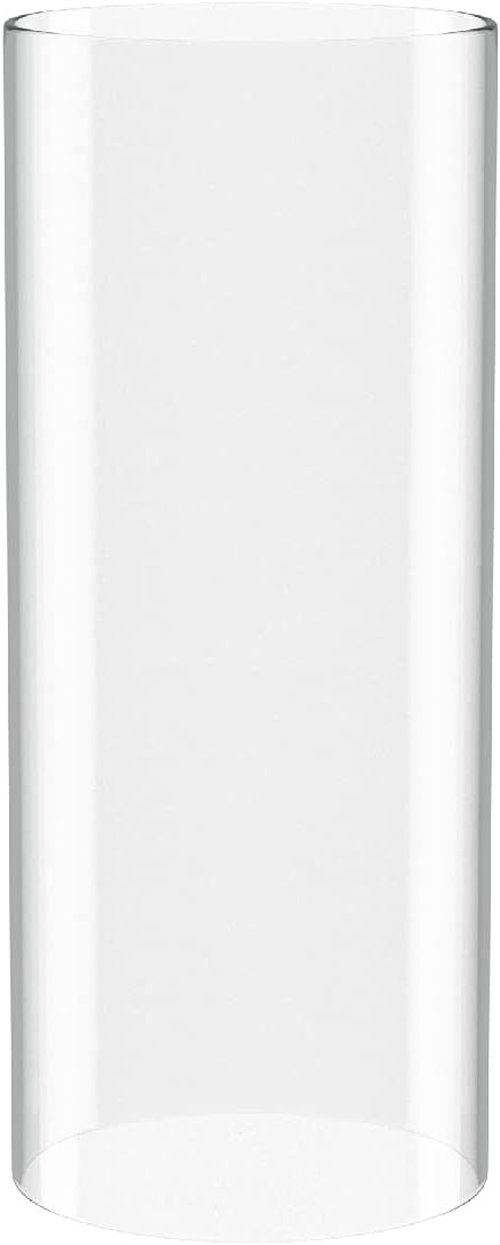 Borosilicate Glass Candle Holder - Elegant Clear Glass Chimney | 3" Diameter, 8" Height