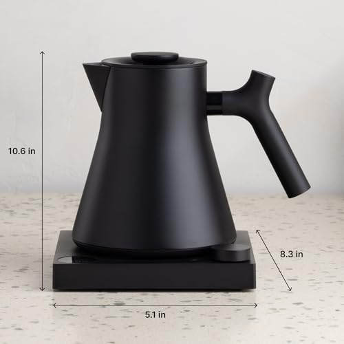 Electric Kettle with Precision Temperature Control, 0.9L Stainless Steel