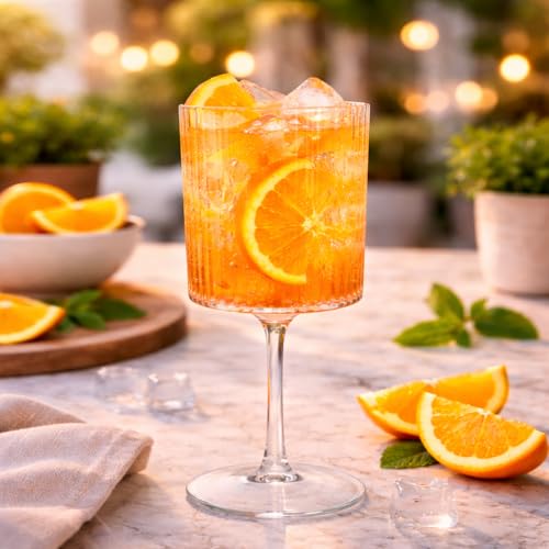 12-Pack 8.5oz Ribbed Plastic Champagne Flutes – Disposable Stemmed Glasses