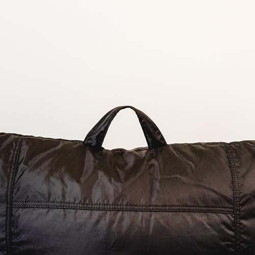 Dorm Bean Bag Chair with Drink Holder and Pocket - Durable Adult Seating