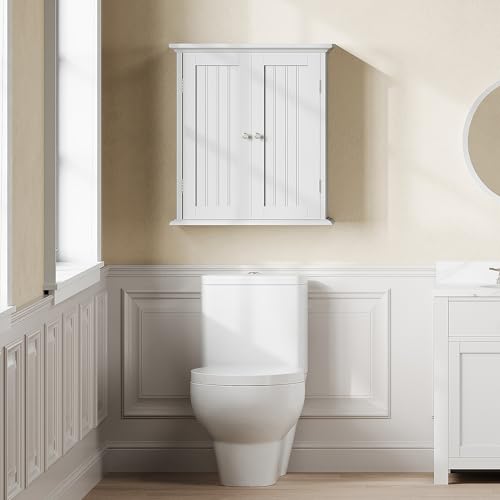 ChooChoo White Over-The-Toilet Bathroom Wall Cabinet - 21.1 x 8.8 Inches