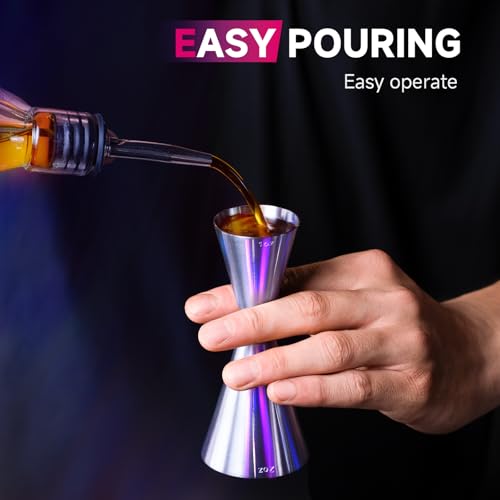 Lexenic Japanese 1oz/2oz Dual Marking Cocktail Jigger - Pack of 1