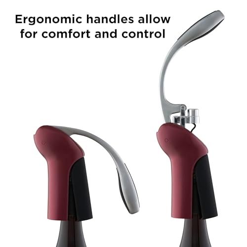 Rabbit Merlot Wine Lever Corkscrew with Foil Cutter & Extra Spiral, 7.7 x 8.8 in