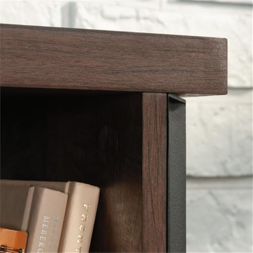 Large Office Desk Hutch with Adjustable Shelves and Hidden Storage