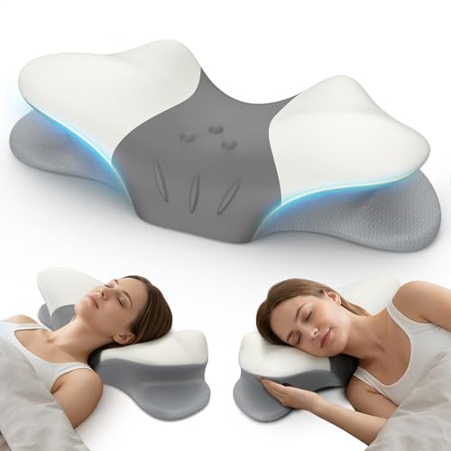 Ergonomic Cervical Neck Pillow for Pain Relief - Memory Foam Support