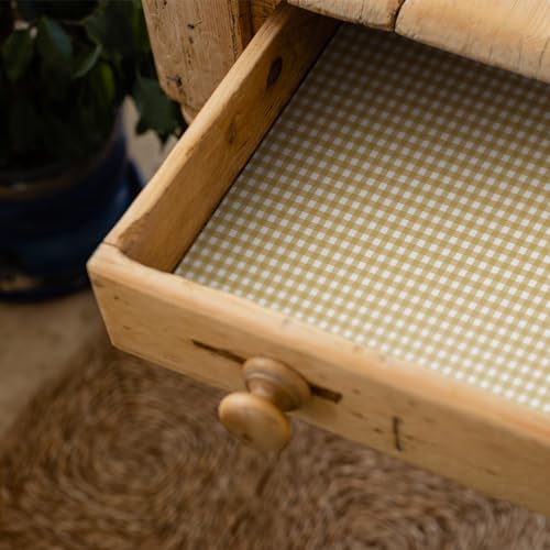 Sandalwood Scented Drawer Liners - Pack of 5 Large Gingham Sheets, UK Made