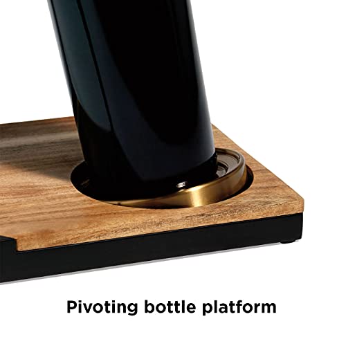 RBT Black Brass Tabletop Corkscrew - Easy Wine Bottle Opener