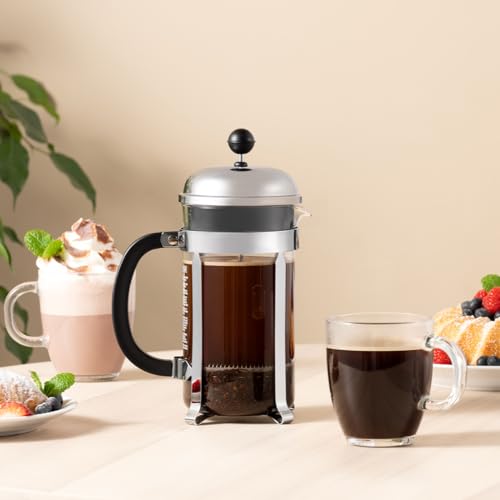 Bodum 12oz Bistro Glass Coffee Mug Set of 2 - Tempered, Clear, Dishwasher Safe