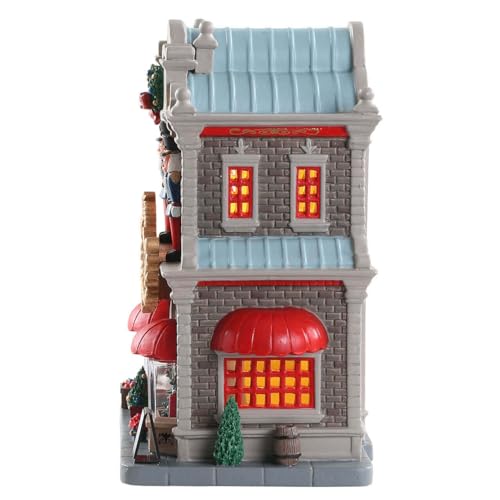 Lighted Porcelain Christmas Village Building - Nora's Christmas Boutique