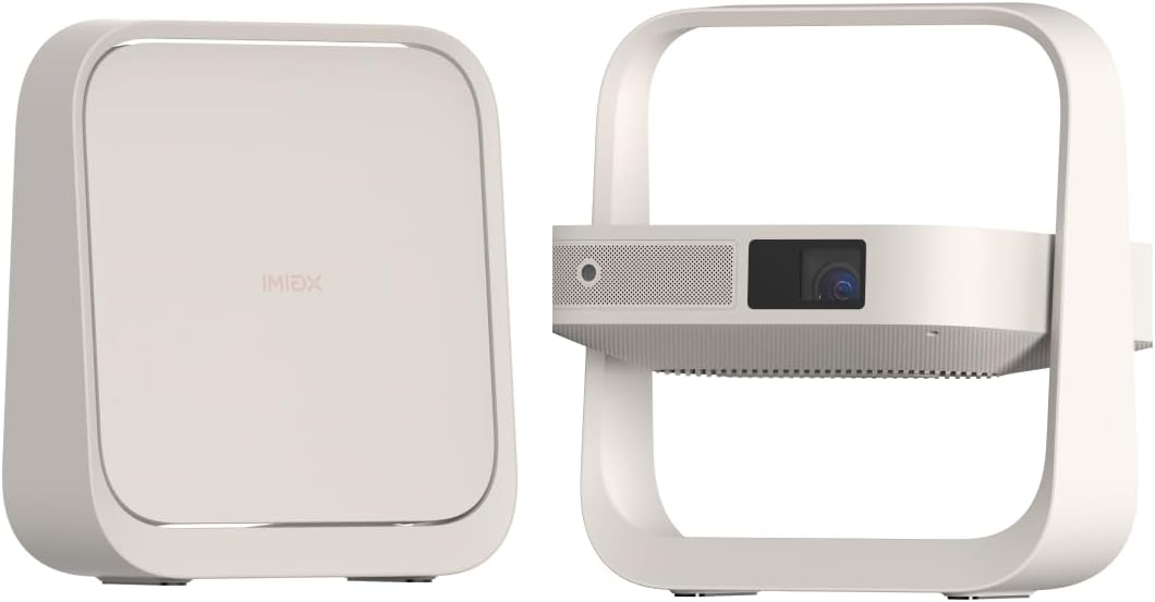 XGIMI Elfin Flip Portable Projector - 1080P Outdoor Projector with Netflix | Lightweight, Adjustable Stand
