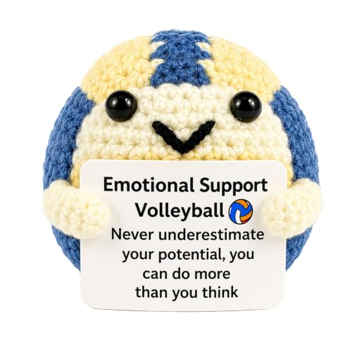 Handmade Crochet Volleyball Doll - Cute Volleyball Gift for Players & Moms