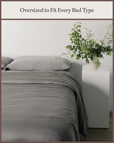 Luxury King Duvet Cover - 100% Bamboo Viscose, Cooling & Soft