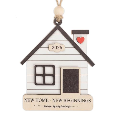 Home Christmas Ornaments 2025 - Family & Housewarming Decorations - New Home Gift Ideas - Festive Xmas Tree Decor - White Elephant Funny Gifts