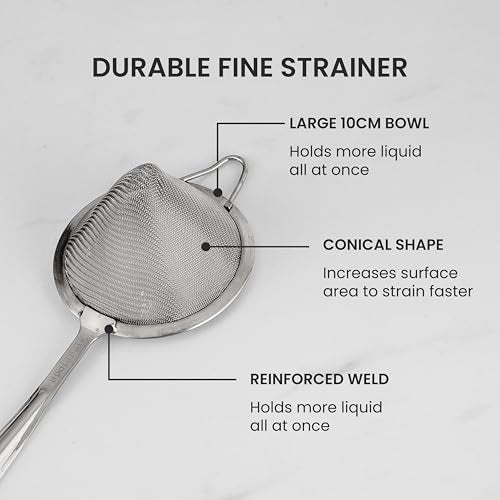 A Bar Above 3-Piece Cocktail Strainer Set - Rustproof, Ergonomic Bar Tools